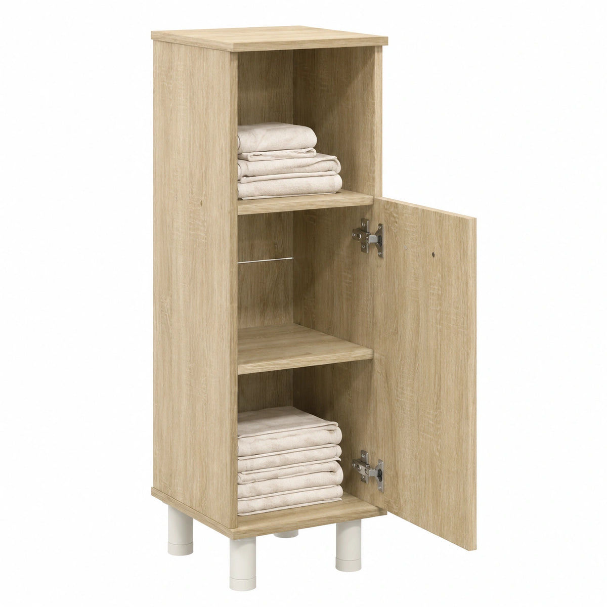 Armadio da Bagno in Rovere Sonoma - Moderno Stile Nordico 30,5x30x95 cm