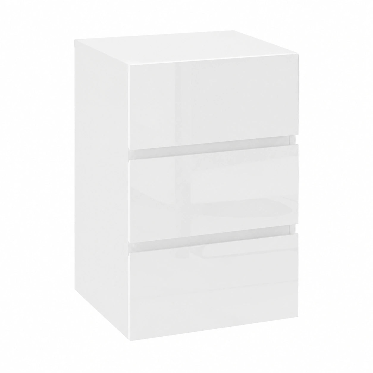 EUGAD Set Comodini 2 Pezzi Bianco con 3 Cassetti, Design Moderno Salvaspazio, 40x35x62cm
