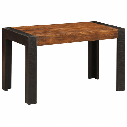 Tavolo da pranzo industriale in legno massello di mango 140x70 cm