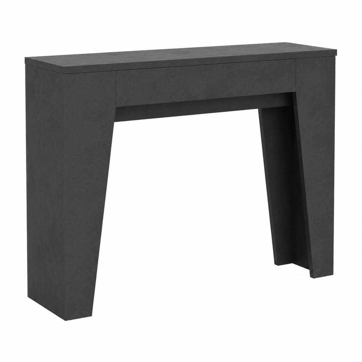 Consolle Estensibile Narro 90x25/181 cm Antracite Spatolato