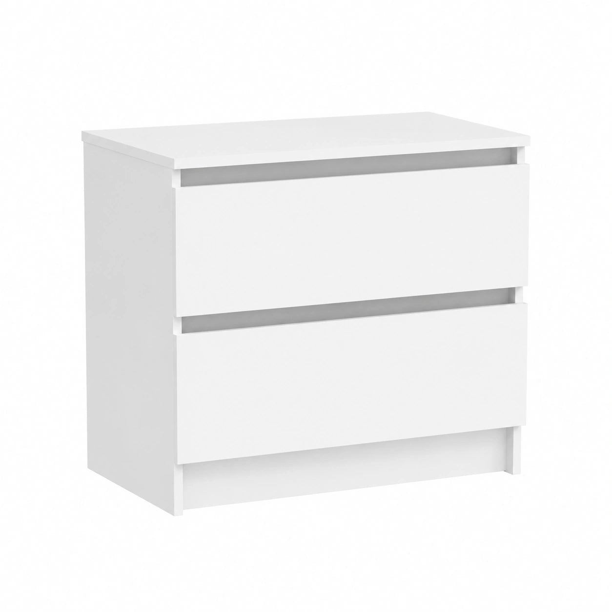 HOMELEN - Mobile TV in legno bianco, stile nordico, 60x35x54 cm, per soggiorno e camera da letto