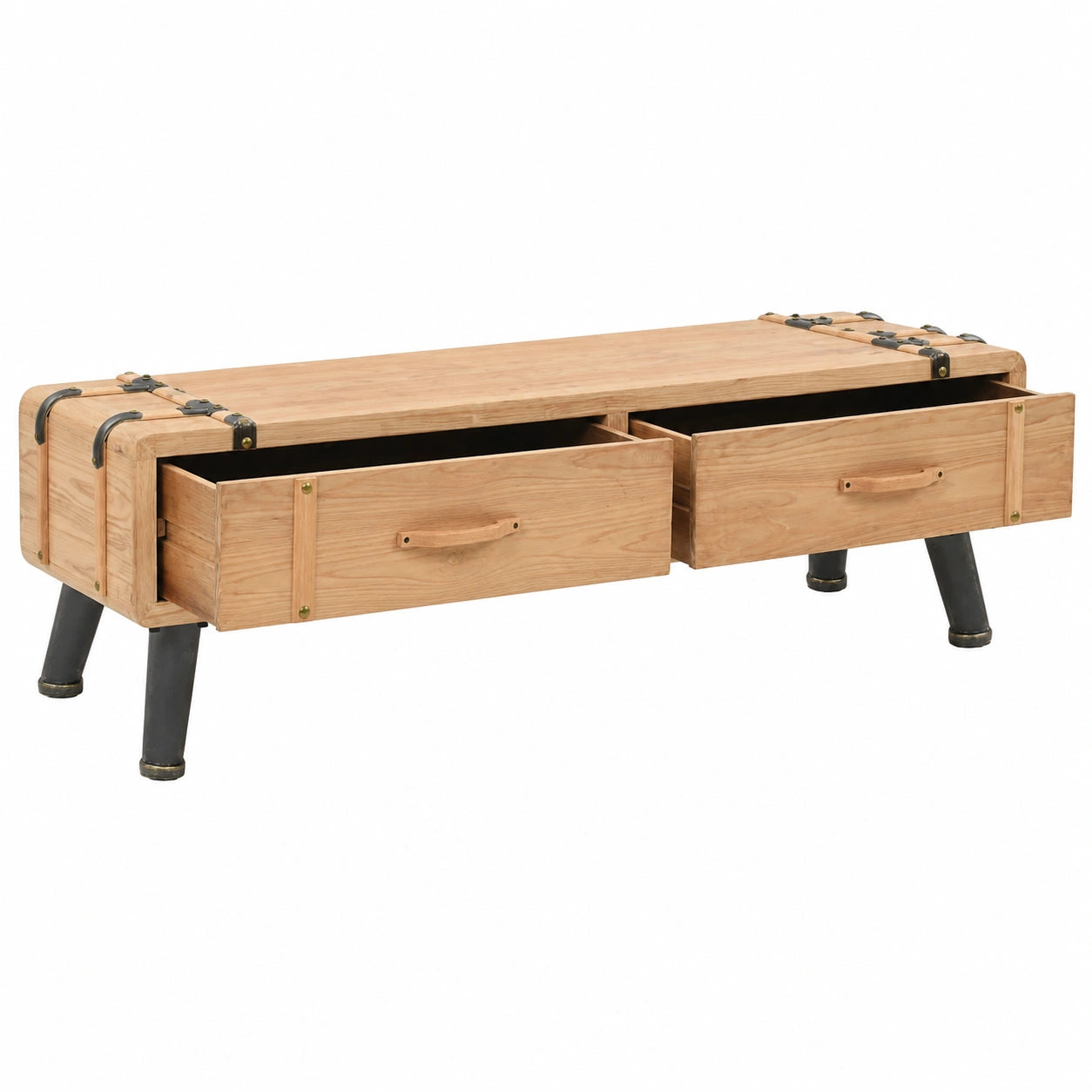 Mobile Porta TV in Legno di Abete Stile Scandinavo 120x33x35 cm per Soggiorno e Camera